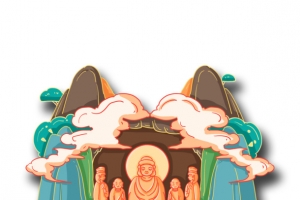 国潮风佛祖山体云
