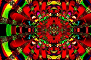 分形 万花筒 图案 明亮 多彩 抽象 4k壁纸 3840x2160