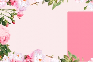 清新粉色花朵美妆天猫淘宝化电商banner