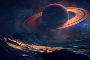 3840x2160 旅行者 星球 太空 艺术壁纸 背景