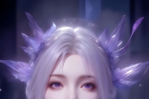 紫色风 小医仙 4k手机壁纸竖屏