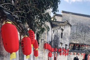 徽州古建筑风景照