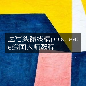 Procreate绘画大师指南，速写头像线稿教程