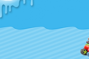 冰激凌简约蓝色海报背景banner