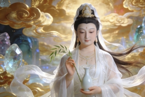 精美观音菩萨像4K高清壁纸3840x2160