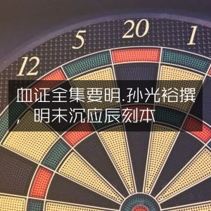 明末沉应辰刻本《血证全集》详解，孙光裕著 | 古典文集