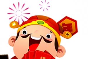 财神红包财神卡通财神年货节财神