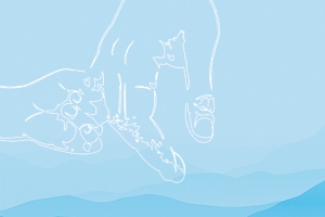 父亲节插画背景banner