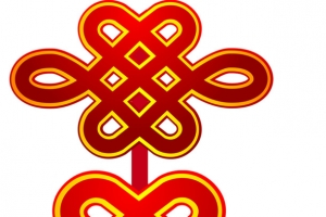高清手绘红色中国结
