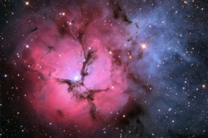 3840x2160 星系 星云 粉红色 星星 闪光壁纸 背景