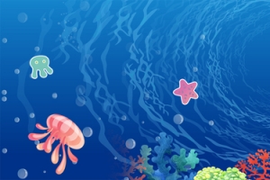 唯美海底世界banner背景