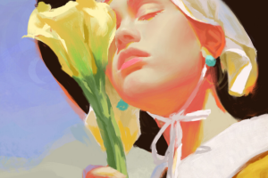 插画，手绘，人物，素描
