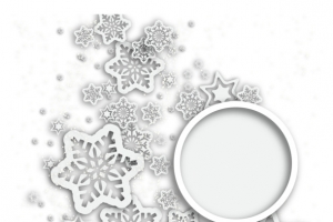 矢量雪花标题背景