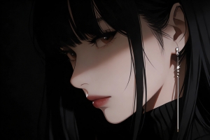 侧脸高冷美女光影4K高清车机全屏壁纸3840x2160免费下载