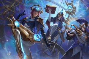 lol英雄联盟手游 占星术士 卡蜜尔 崔斯特 索拉卡4k壁纸