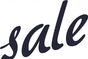 创意手绘英文文字sale