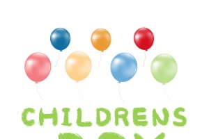 彩色气球儿童节
