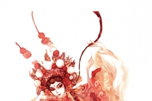 中国风京剧人物插画