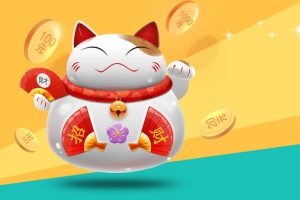 投资理财卡通黄色海报banner