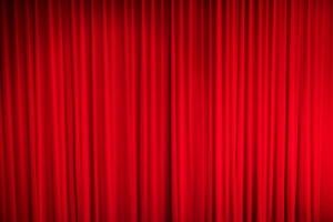 红色幕布背景