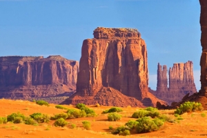 戈壁山石风景背景