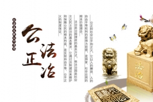 社会主义核心价值观公正法治