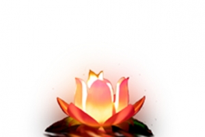 红色莲花灯免抠素材