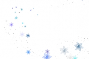 蓝色飘落的雪花
