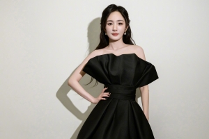 黑色裙子气质美女杨幂 4k壁纸 3840x2400