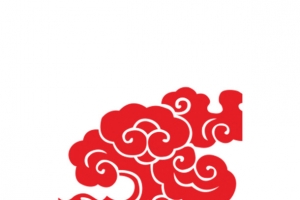 红色祥云PSD素材