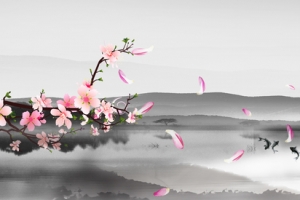 中国风背景海报