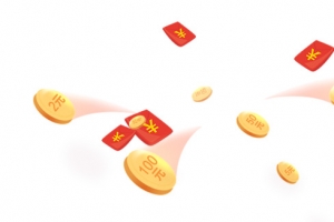 飞来的百元金币 红包