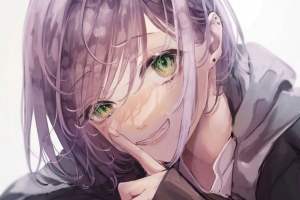 女孩 微笑 一瞥 动漫 4k壁纸 3840x2160
