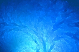 神秘蓝色梦幻抽象海报