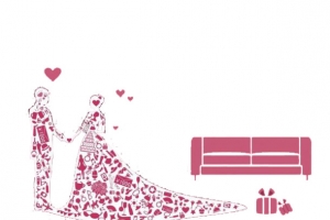 结婚啦高清PNG透明图片-情人节节日元素设计素材免费下载