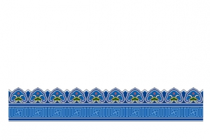 中式传统建筑瓦顶花纹