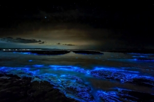 波浪 大海 photoshop 效果 星空 4k壁纸 3840x2160