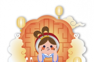 中秋佳节可爱元素