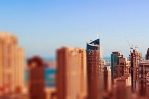 科技工业城市背景