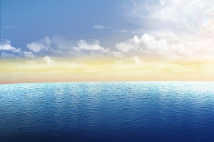 高清大海蓝天背景