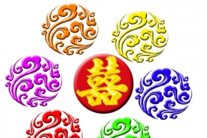 六喜花纹