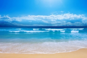爱情海海边沙滩天空阳光