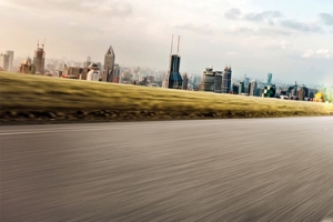 高速路简约清新banner背景