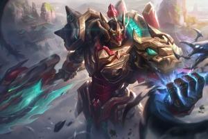 《LOL英雄联盟》机神 德莱厄斯5K游戏高清壁纸