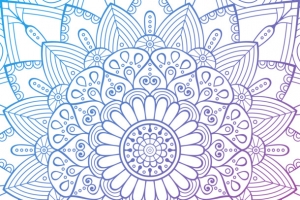 矢量手绘花纹