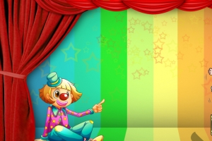 愚人节文艺几何彩虹卡通红banner