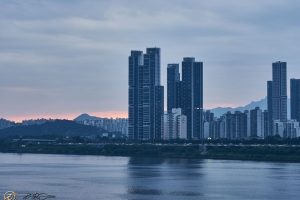 城市 建筑 水 黄昏 4k壁纸 3840x2160
