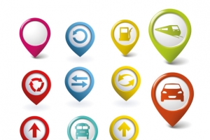 交通指示图标高清PNG透明免扣设计素材免费下载