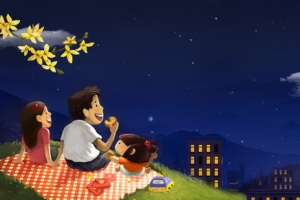 中秋节赏月促销banner