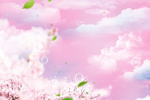 浪漫樱花节海报背景